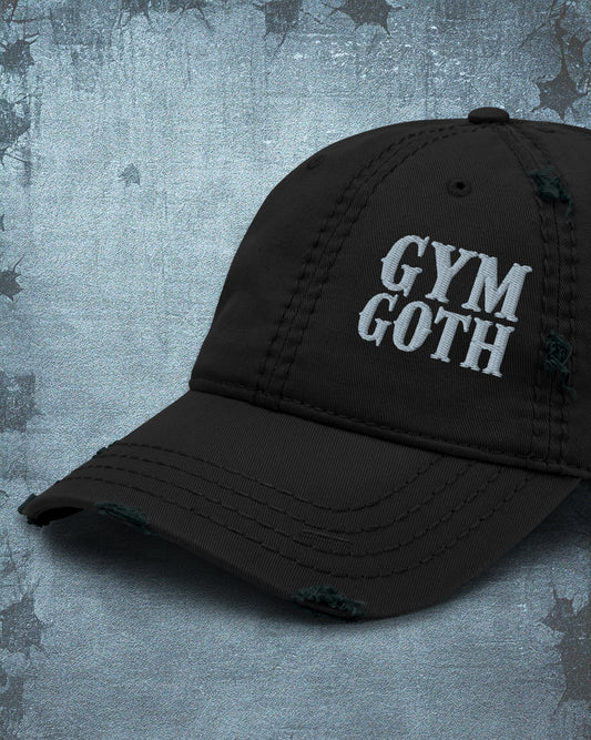 GYM GOTH Distressed Dad Hat