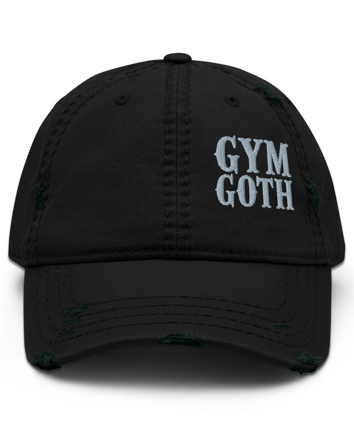 GYM GOTH Distressed Dad Hat