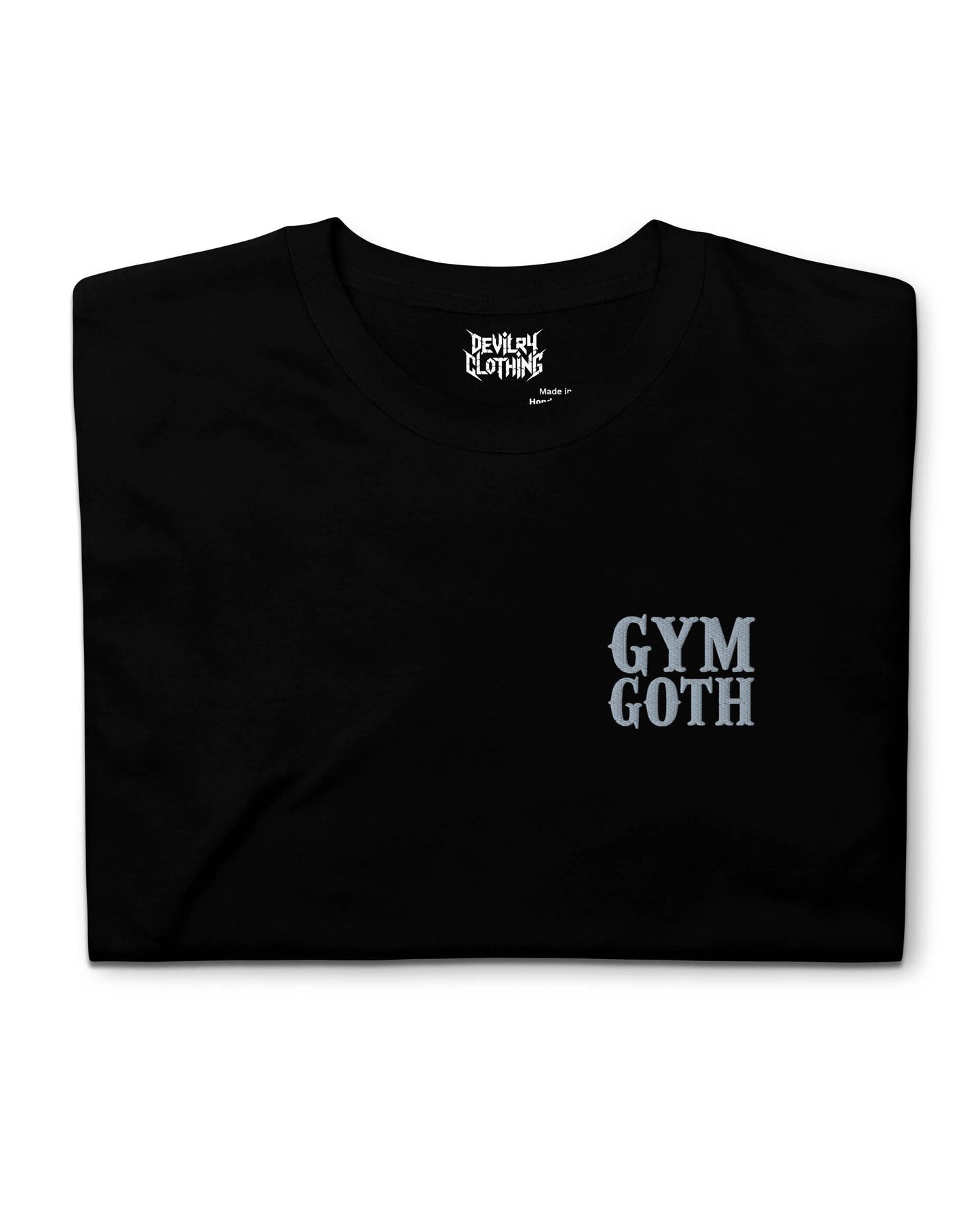 GYM GOTH Embroidered T-Shirt