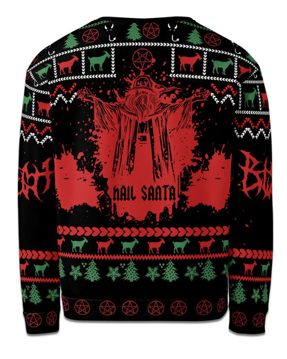 Hail Santa Ugly Christmas Sweater