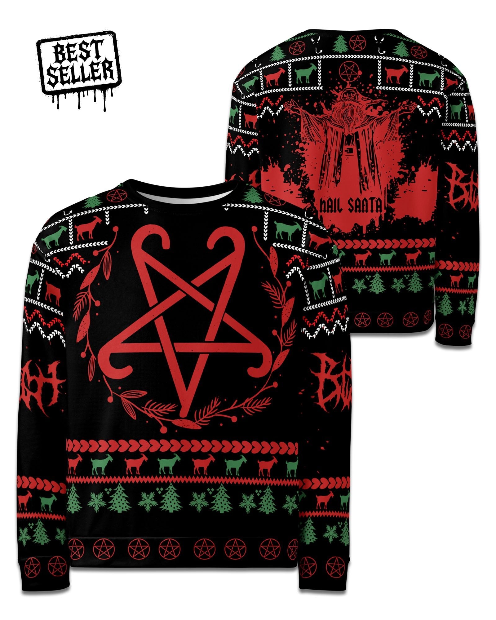 Hail Santa Ugly Christmas Sweater