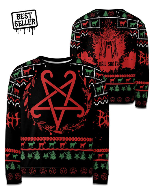 Hail Santa Ugly Christmas Sweater