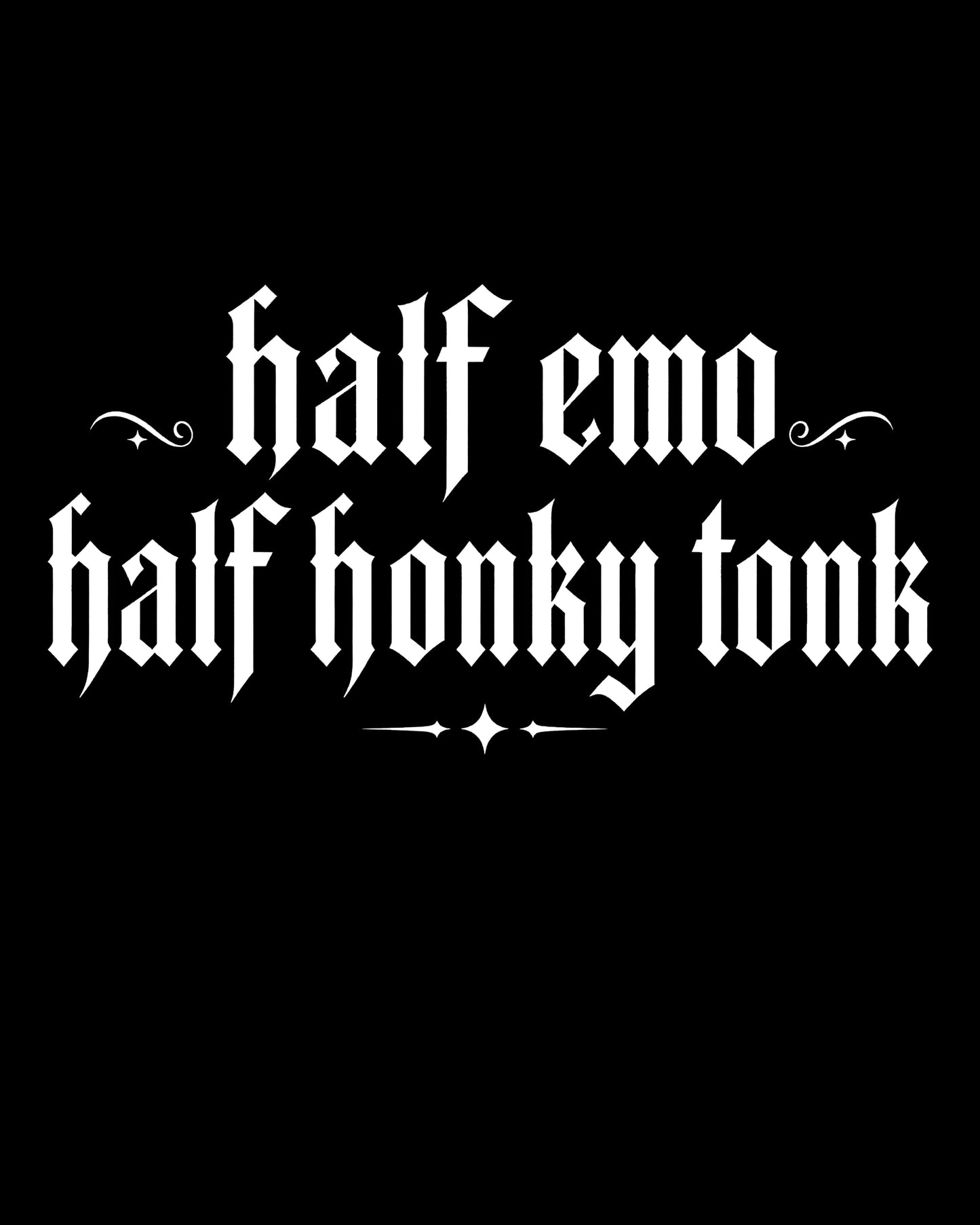 Half Emo Half Honky Tonk Crop Top