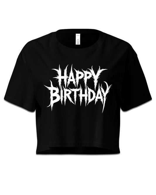 Happy Birthday Crop Top
