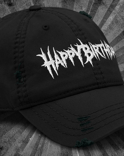 Happy Birthday Distressed Dad Hat