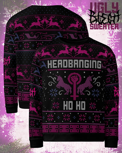 Headbanging HO HO Ugly Sweater