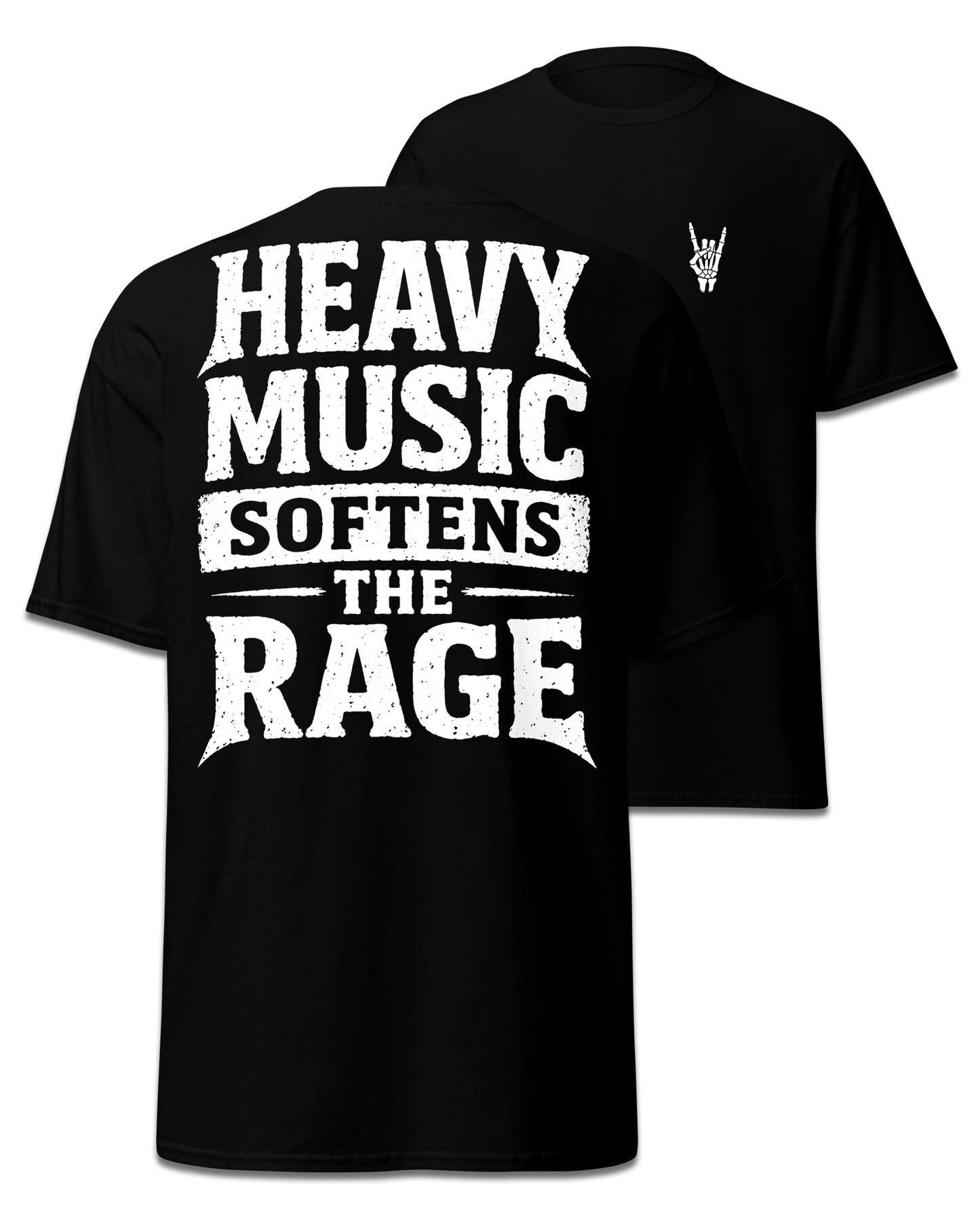Heavy Music Softens The Rage Back Print T-Shirt