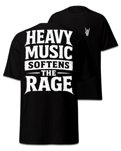 Heavy Music Softens The Rage Back Print T-Shirt