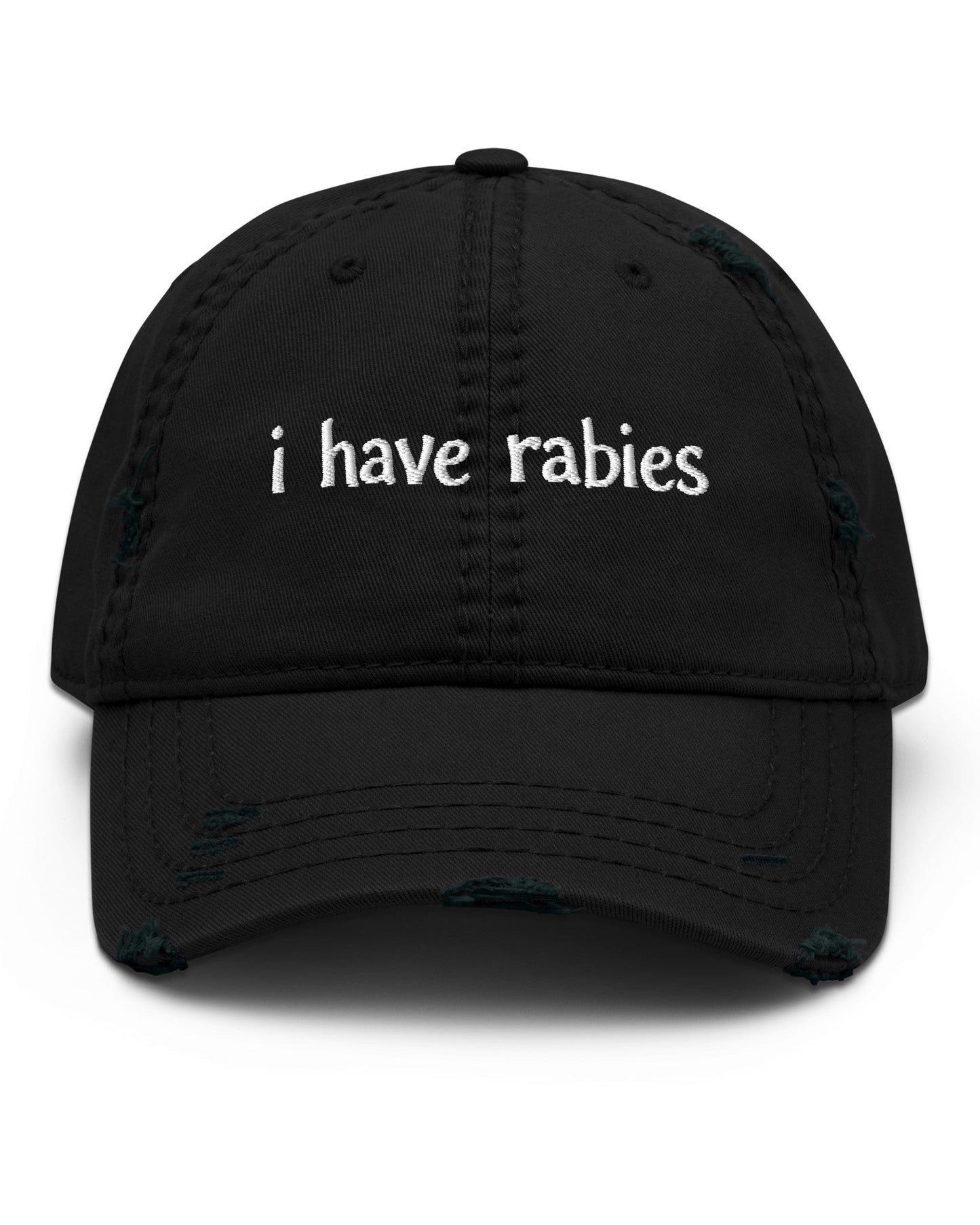 I Have Rabies Distressed Dad Hat