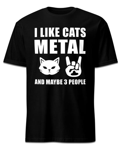 I Like Cats & Metal T-Shirt