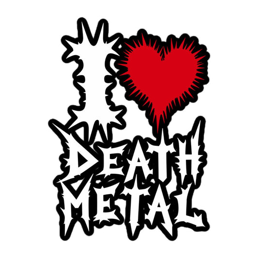 I Love Death Metal Sticker