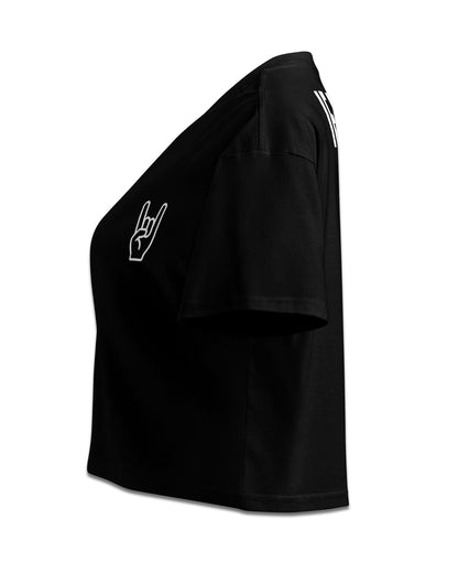 IF LOST RETURN TO MOSH PIT CROP TOP