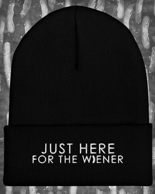 Just Here For The Wiener Beanie