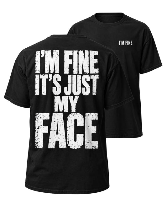 Just My Face Back Print T-Shirt