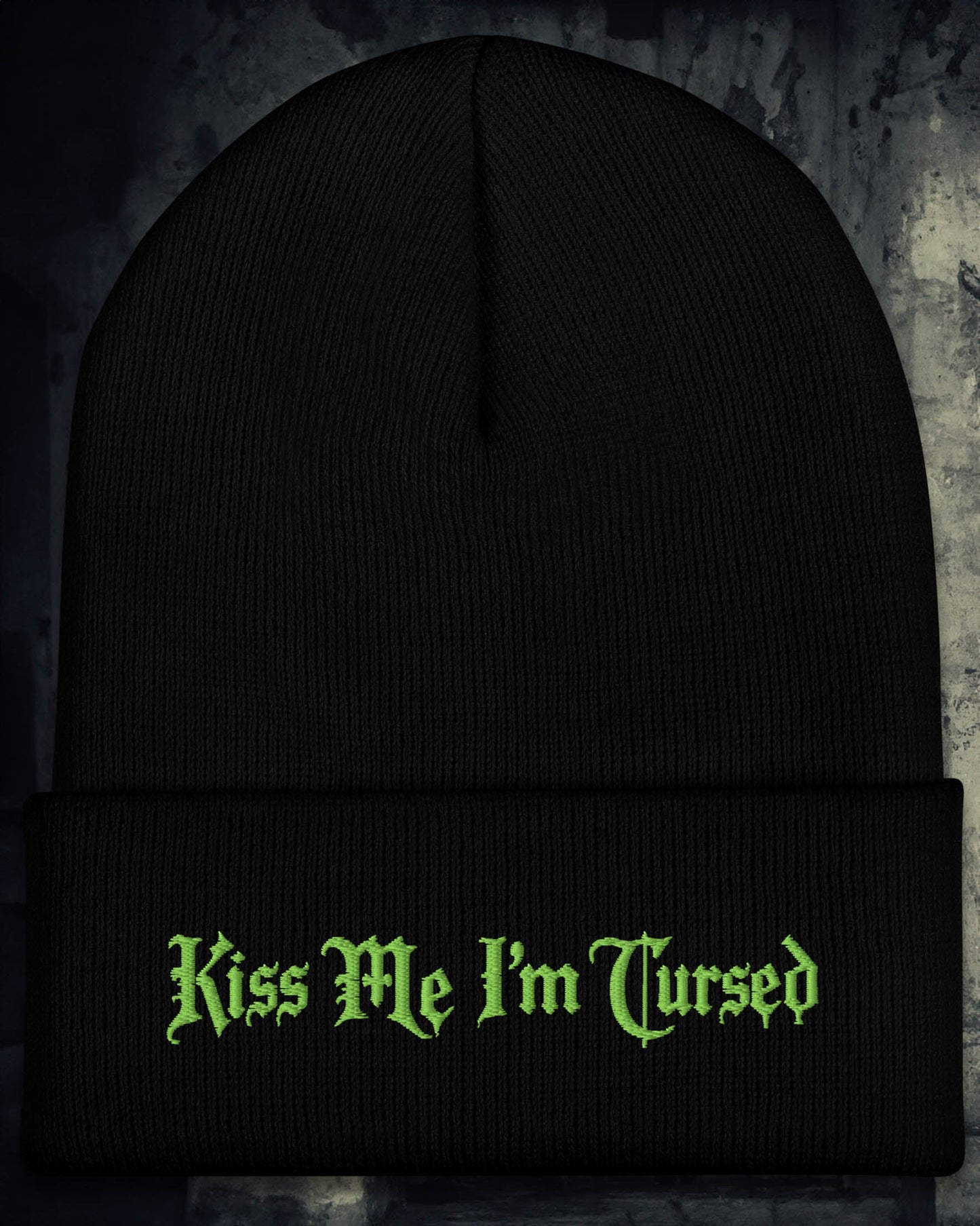 Kiss Me I'm Cursed Beanie