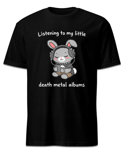 Listening To My Little Death Metal Albums T-Shirt