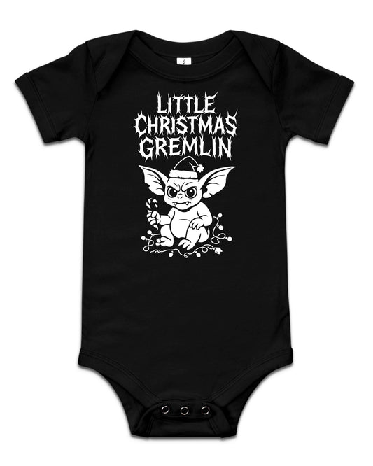 Little Christmas Gremlin Baby Bodysuit