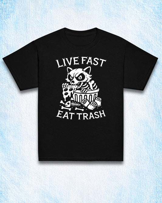 LIVE FAST EAT TRASH Kids T-Shirt