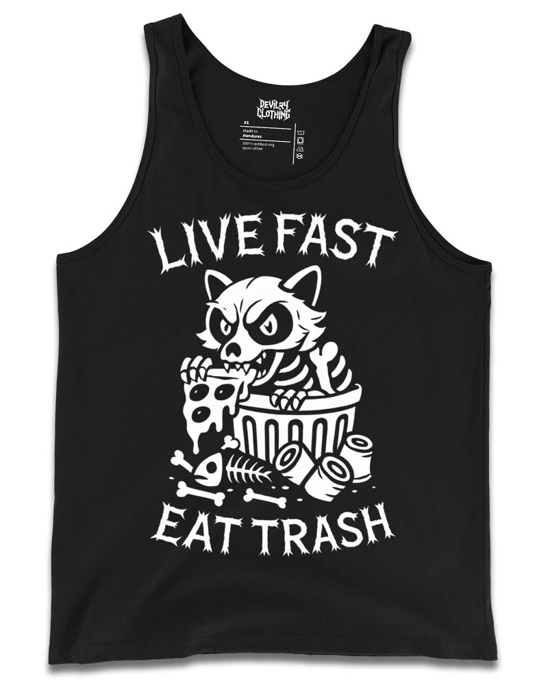 LIVE FAST EAT TRASH Tank Top