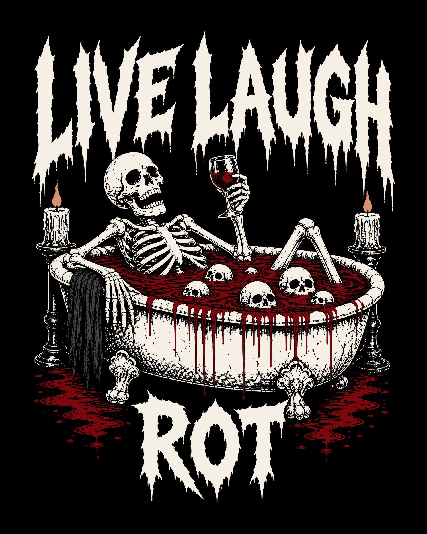 LIVE LAUGH ROT Crop Top