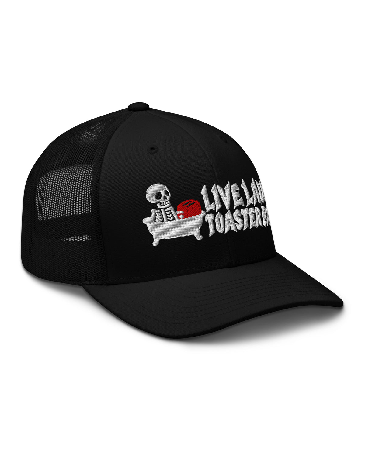 Live Laugh Toaster Bath Trucker Hat