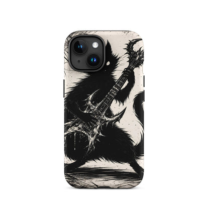 Metal Cat iPhone Tough Case
