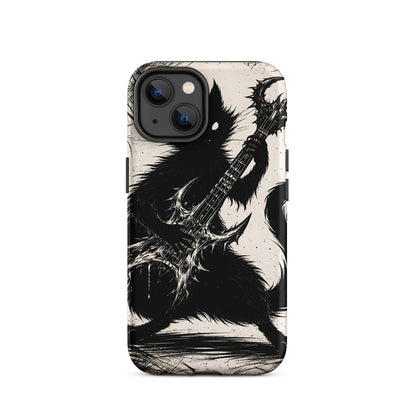 Metal Cat iPhone Tough Case