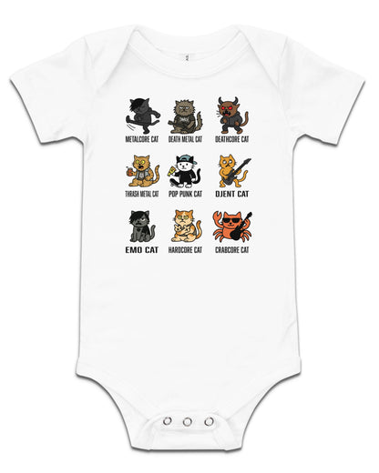 Metal Cats Baby Bodysuit