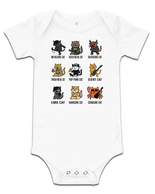 Metal Cats Baby Bodysuit