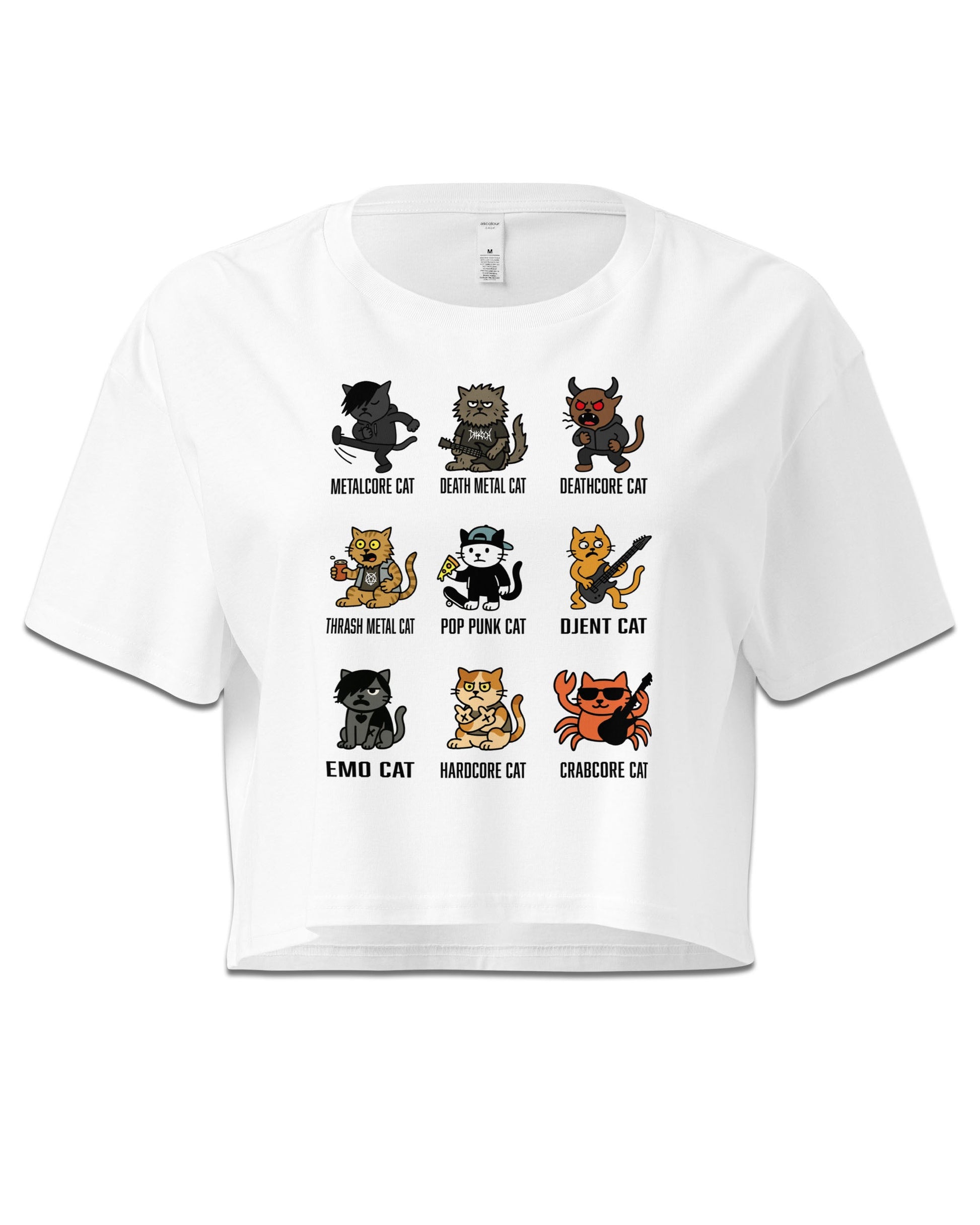 Metal Cats Crop Top