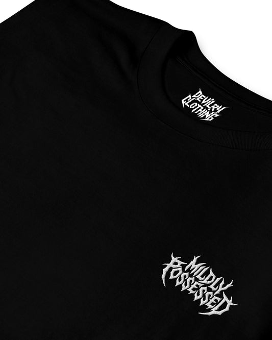 MILDLY POSSESSED Embroidered T-Shirt