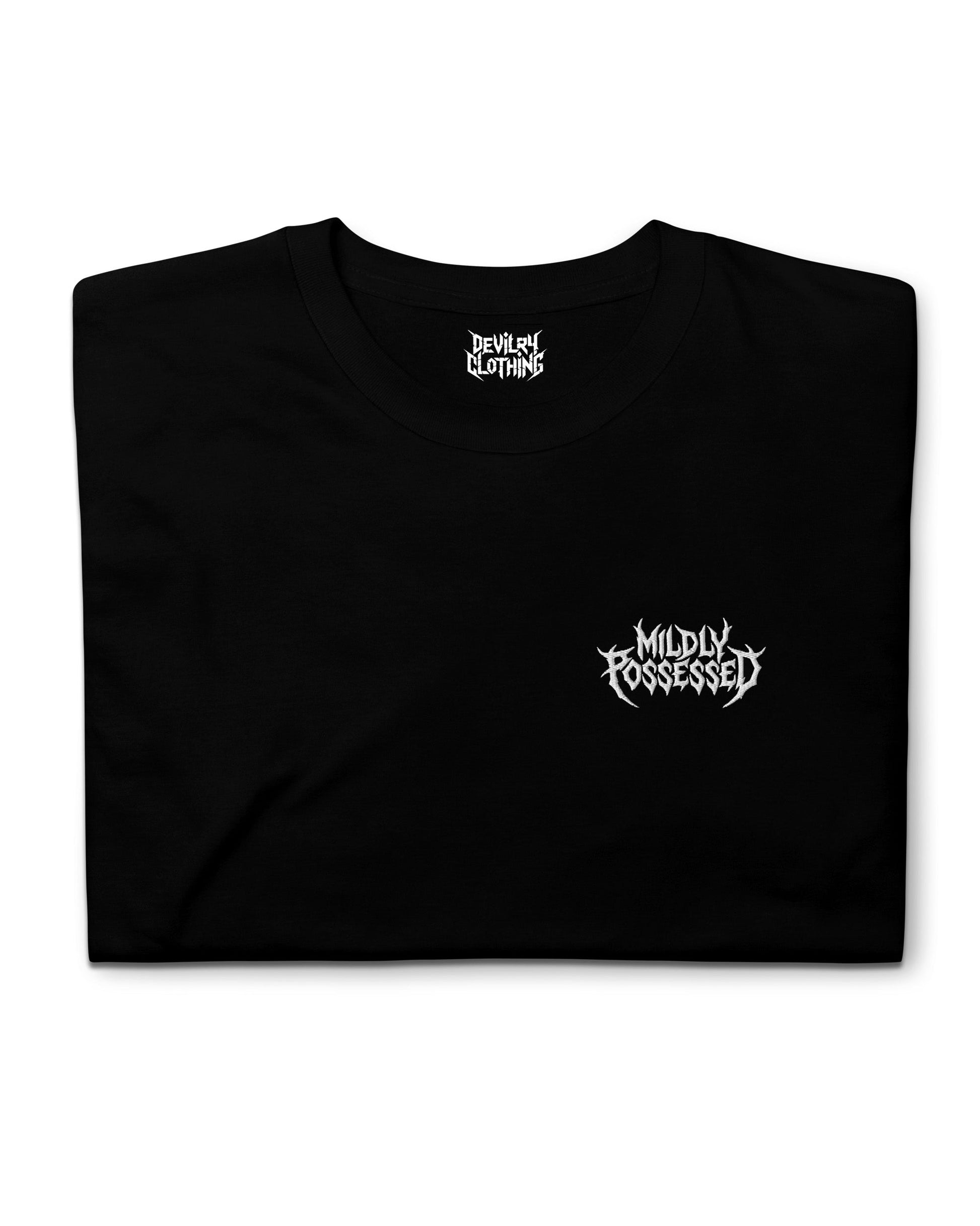 MILDLY POSSESSED Embroidered T-Shirt