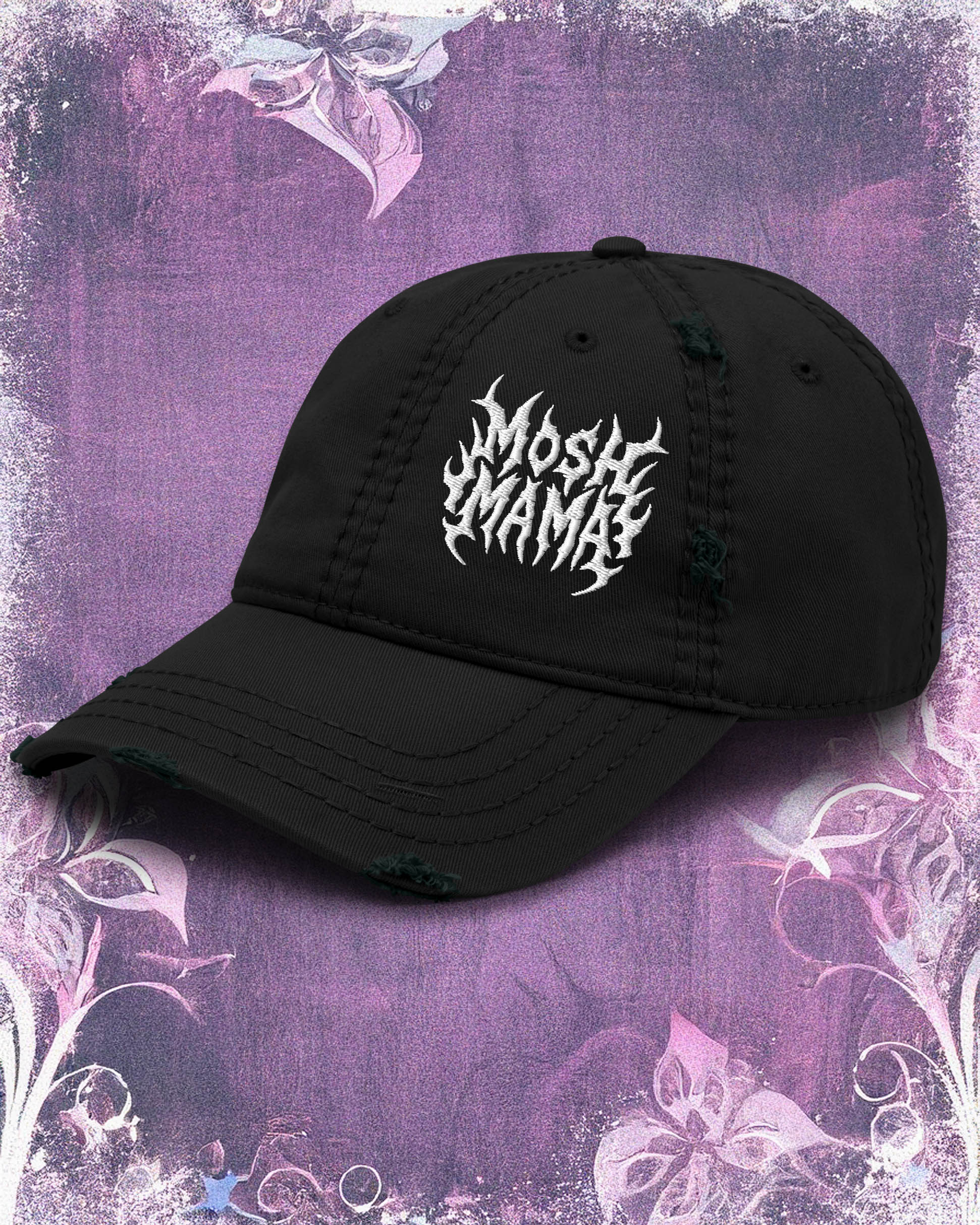 Mosh Mama Distressed Dad Hat