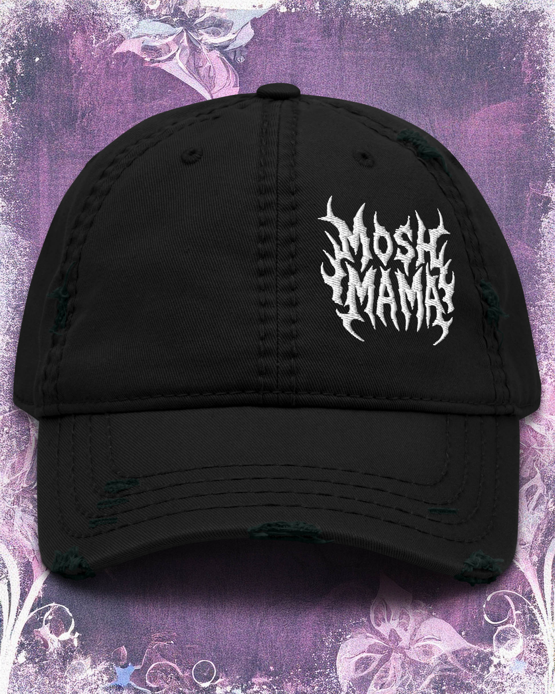 Mosh Mama Distressed Dad Hat