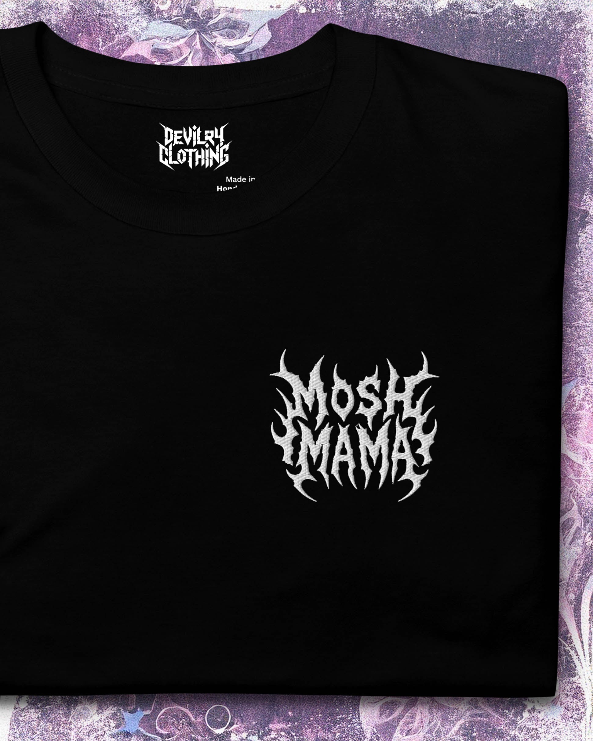 Mosh Mama Embroidered T-Shirt