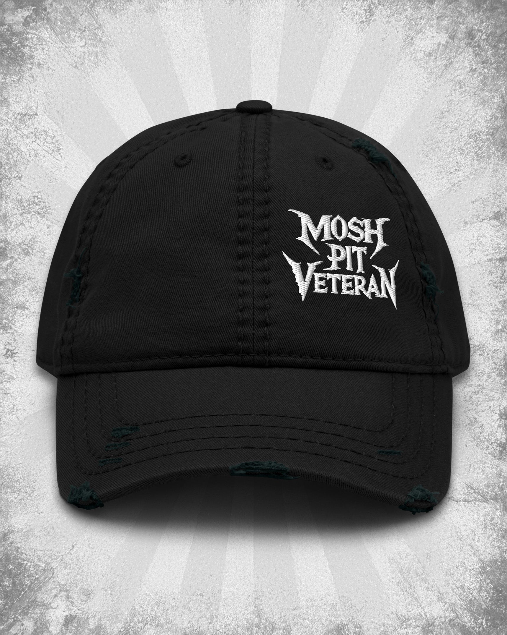 MOSH PIT VETERAN Distressed Dad Hat