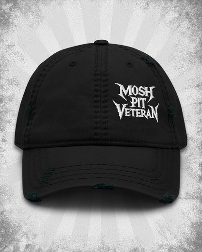 MOSH PIT VETERAN Distressed Dad Hat