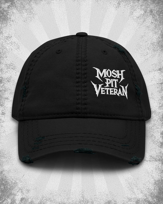 MOSH PIT VETERAN Distressed Dad Hat