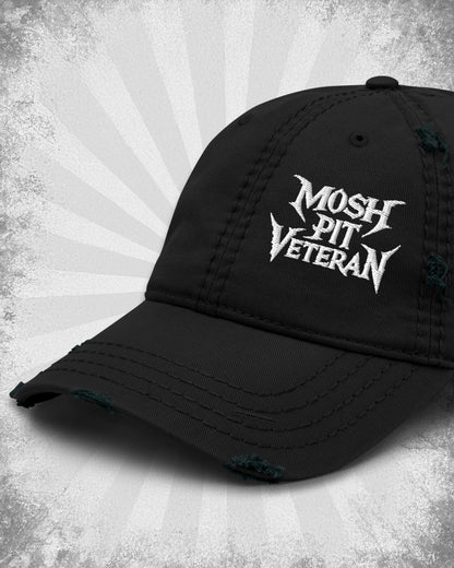 MOSH PIT VETERAN Distressed Dad Hat