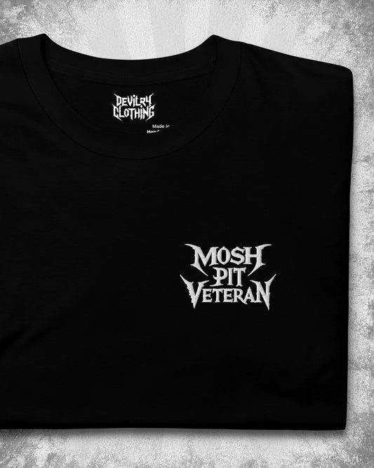 MOSH PIT VETERAN Embroidered T-Shirt