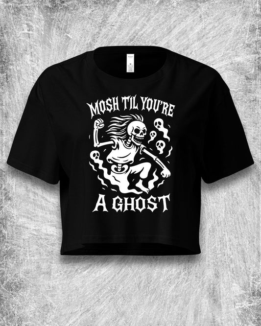 Mosh Til You’re a Ghost Crop Top