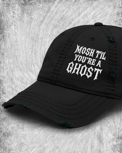 Mosh Til You’re a Ghost Distressed Dad Hat