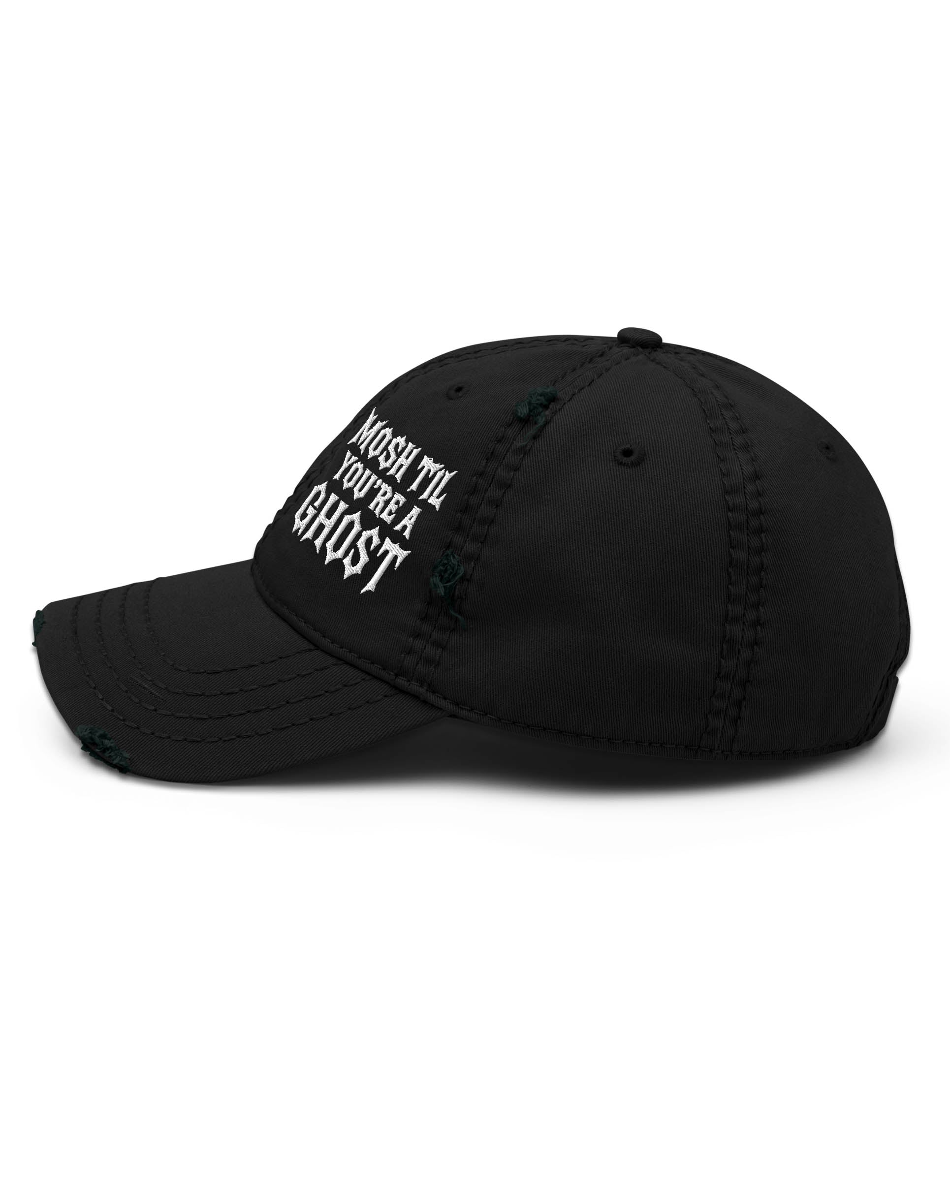 Mosh Til You’re a Ghost Distressed Dad Hat