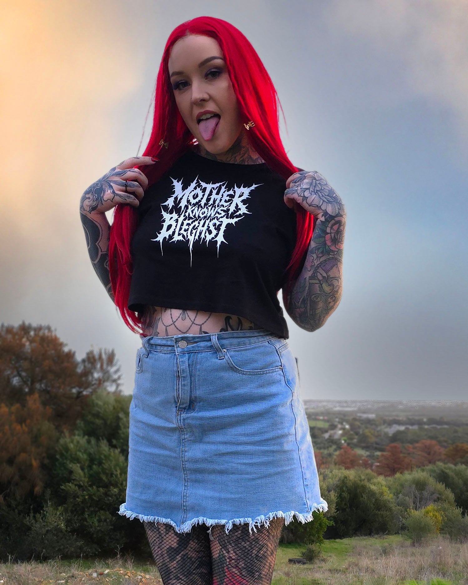 Crop Tops for Metalheads, Goths & Emos – Devilry Clothing