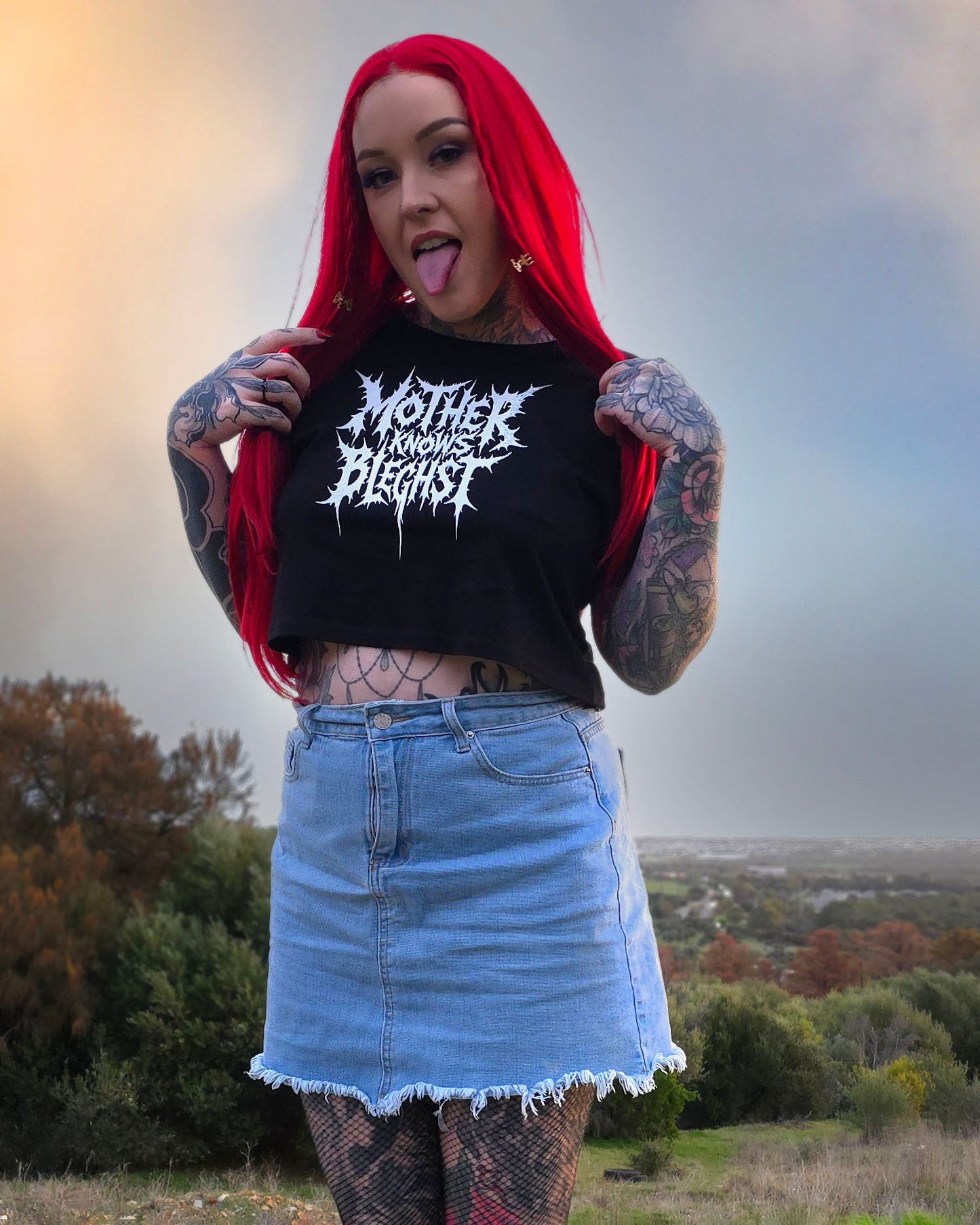 Mother Knows BLEGHST Crop Top