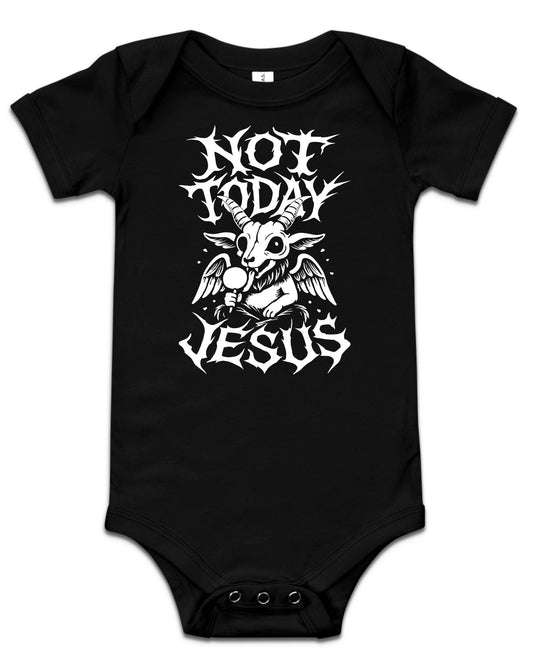 Not Today Jesus Baby Bodysuit