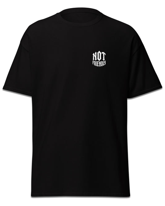 Not Friendly Back Print T-Shirt