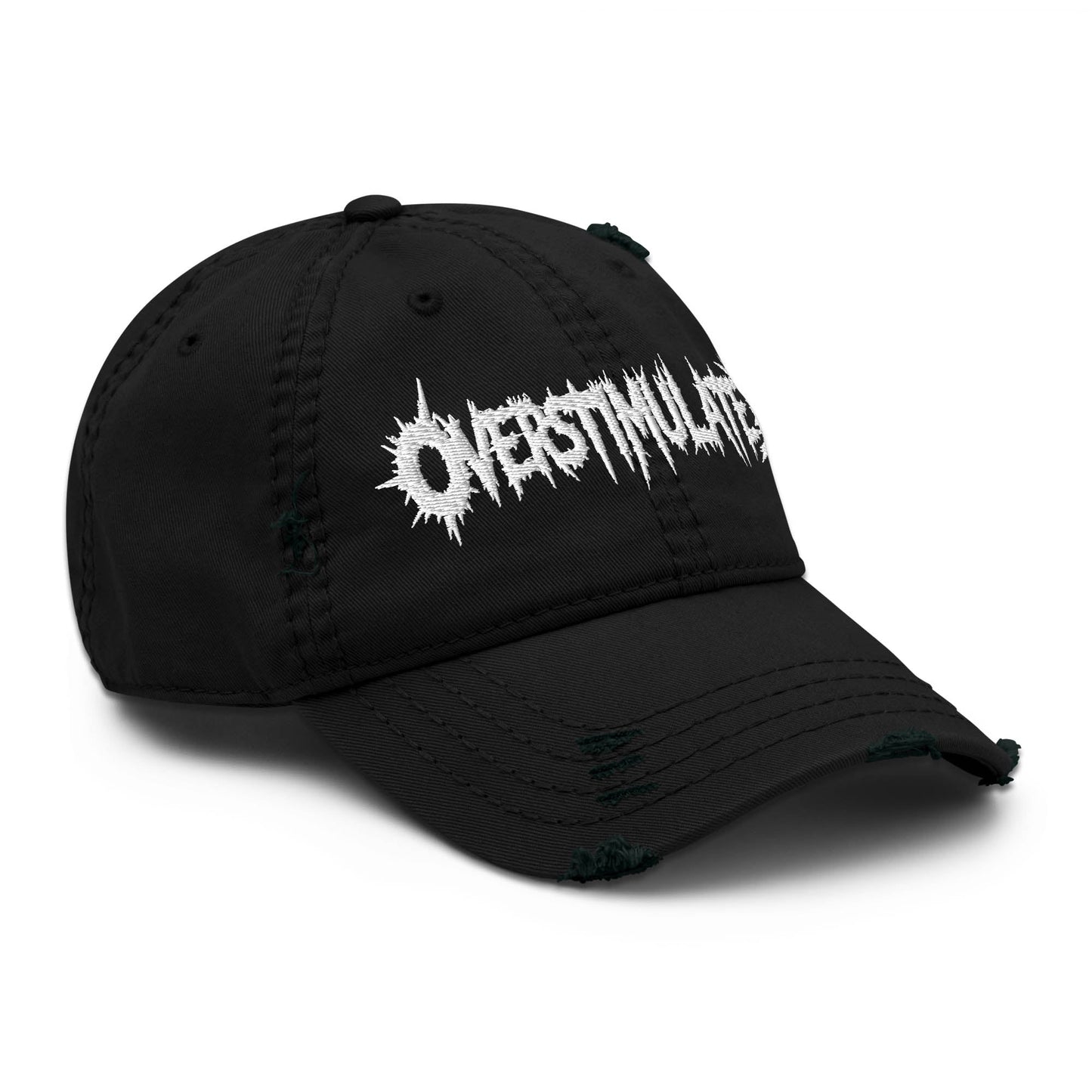 OVERSTIMULATED Distressed Dad Hat