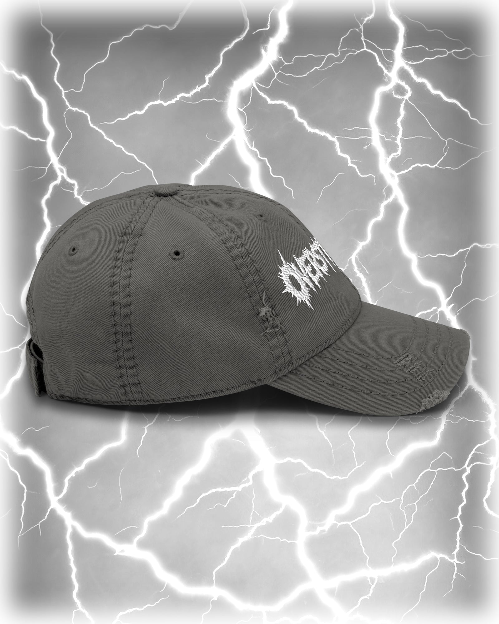 OVERSTIMULATED Distressed Dad Hat