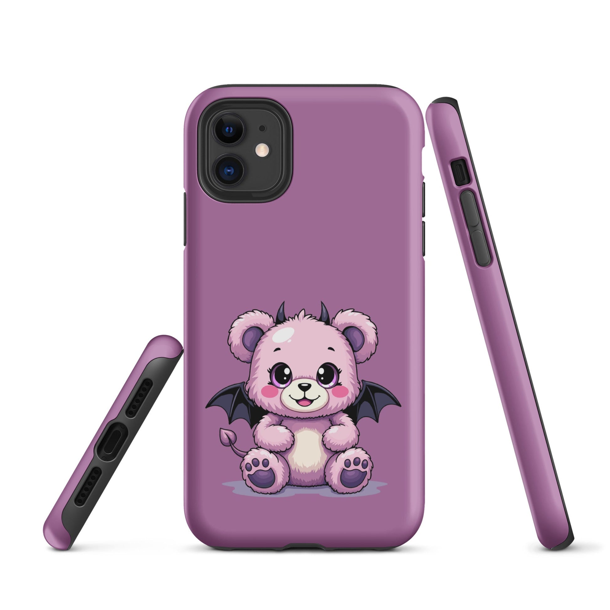 Pastel Goth Demon Teddy – Cute but Creepy iPhone Case